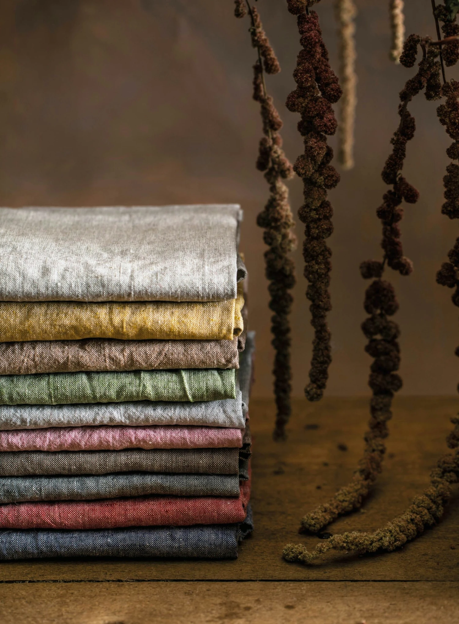 Kritstreck Geschirrtuch 2-er Set, Marineblau – Bild 2