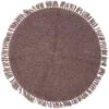 Bloomingville Lenea Wollteppich Ø110 Cm, Lila