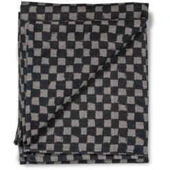 ByOn Checki Tischdecke Baumwolle 140x250 Cm, Schwarz