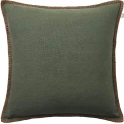 Arun Kissenbezug Terracotta/Waldgrün, 50x50 Cm