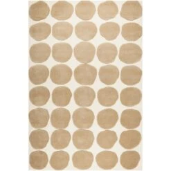 Dots 2 Level Teppich Light Khaki / Hellbeige, 180x270 Cm