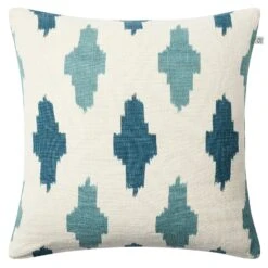 Ikat Agra Kissenbezug 50x50 Cm, Heaven Blue/Palace Blue