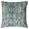 Ikat Madras Kissenbezug 50x50 Cm, Heaven Blue / Aqua