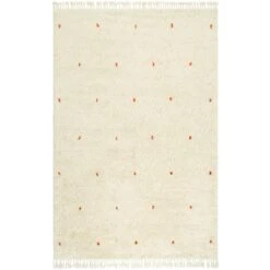 Ravi Teppich 230x320 Cm, Off-white / Orange