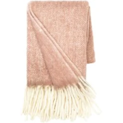 Cozy Living Mathea Decke 130x170 Cm, Powder