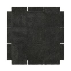Design House Stockholm Basket Teppich Dunkelgrau, 180x180 Cm