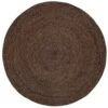 Dixie Ella Rug 125 Cm, Black/Natural