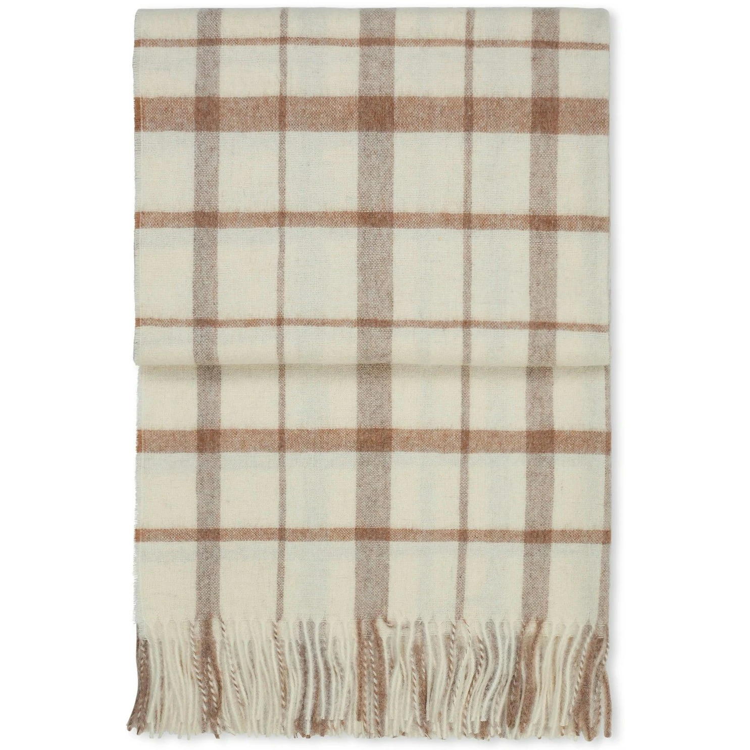 Tweed Decke 130x200 Cm, Mocca