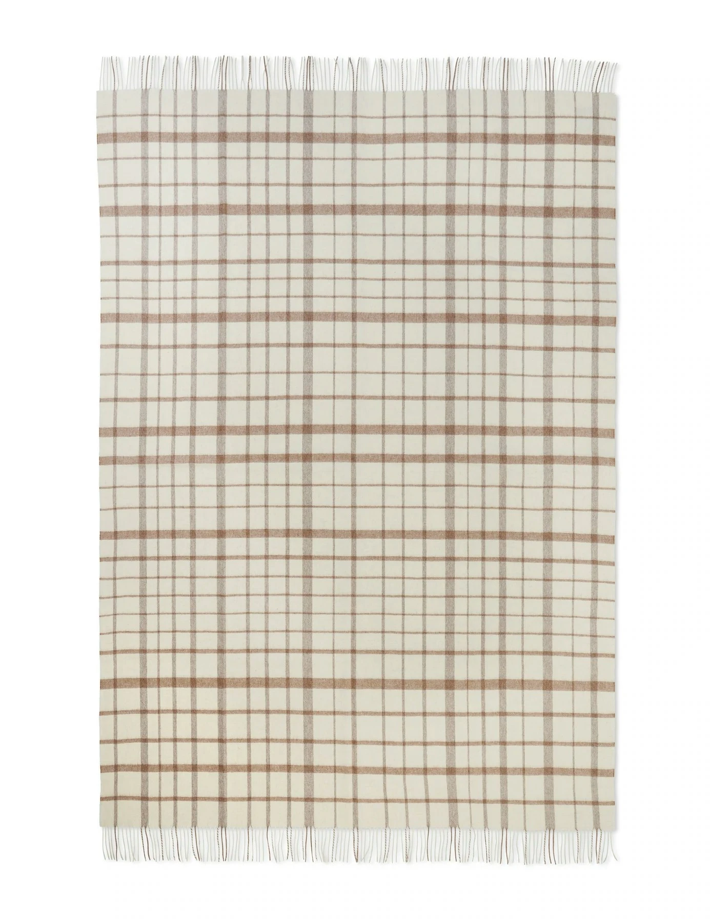 Tweed Decke 130x200 Cm, Mocca – Bild 2