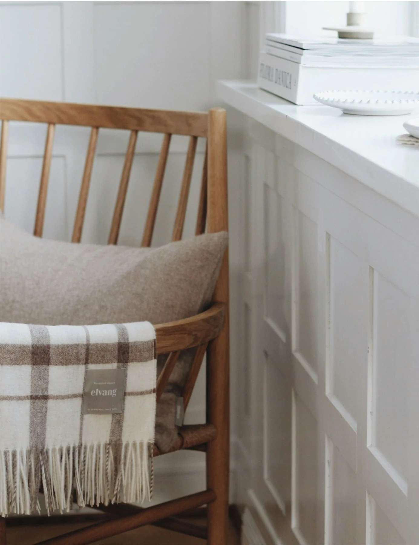 Tweed Decke 130x200 Cm, Mocca – Bild 3