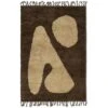 Ferm LIVING Abstract Wollteppich 120x180 Cm, Braun / Off-white