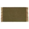 Ferm LIVING Block Teppich 50x80 Cm, Olive / Natural
