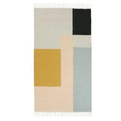 Ferm LIVING Kelim Squares Matte 140x80 Cm