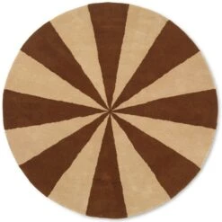 Arch Teppich Handgetuftet Large Ø70 Cm, Dark Brick