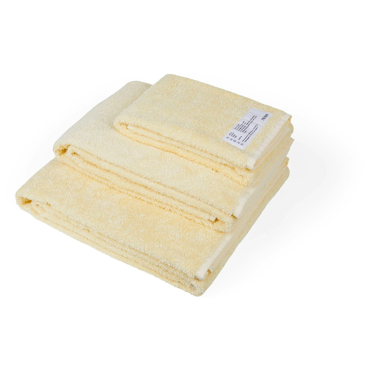 Frama Heavy Towel Badetuch 70x140 Cm, Pale Yellow – Bild 2