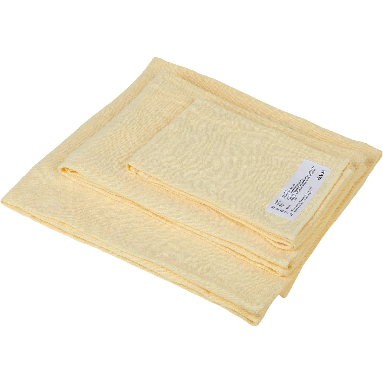Frama Light Towel Badetuch 100x150 Cm, Pale Yellow – Bild 4