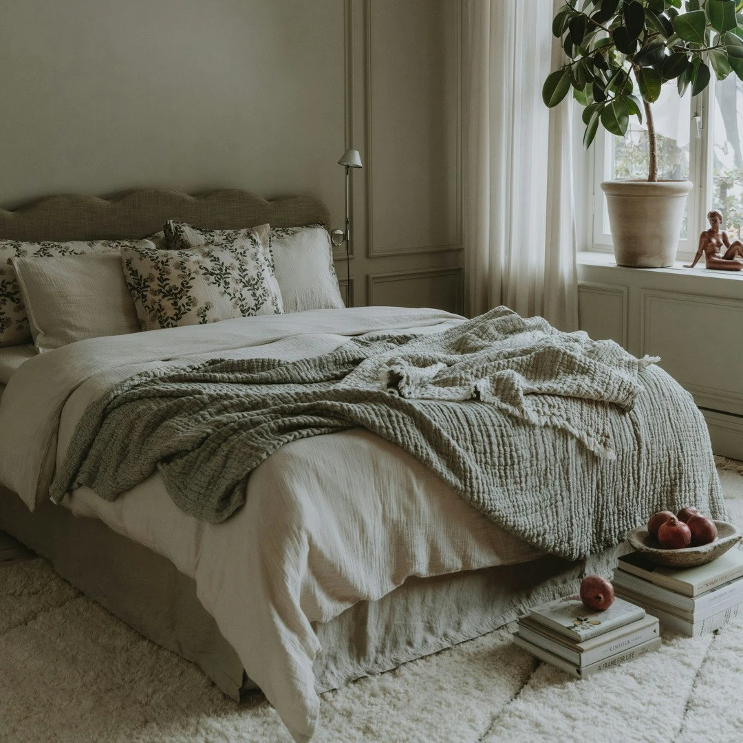 Eggshell Muslin Kissenbezug, 50x70 Cm – Bild 3