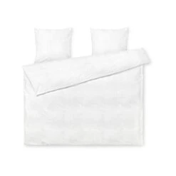 Juna Bæk & Bølge Bettwäsche 220x220 + 50x60 Cm, Weiß