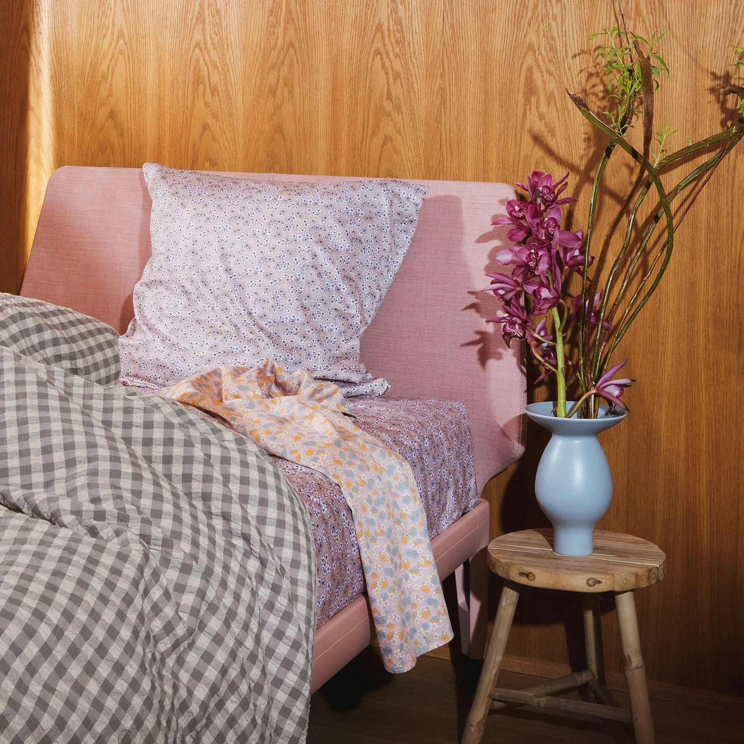 Juna Bæk & Bølge Bettwäsche 140x200 + 60x63 Cm, Grau – Bild 4