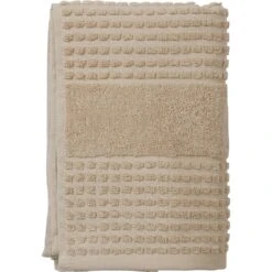 Juna Check Handtuch 50x100 Cm, Sand