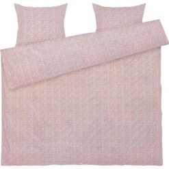 Juna Pleasantly Bettwäsche 220x220 Cm, Hellblau / Rosa