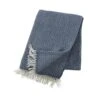 Klippan Yllefabrik Stella Plaid 130x200 Cm, Rauchblau