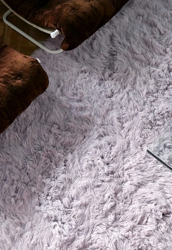 Shaggy Knüpfteppich 250X350 Cm, Pastel Lilac – Bild 3