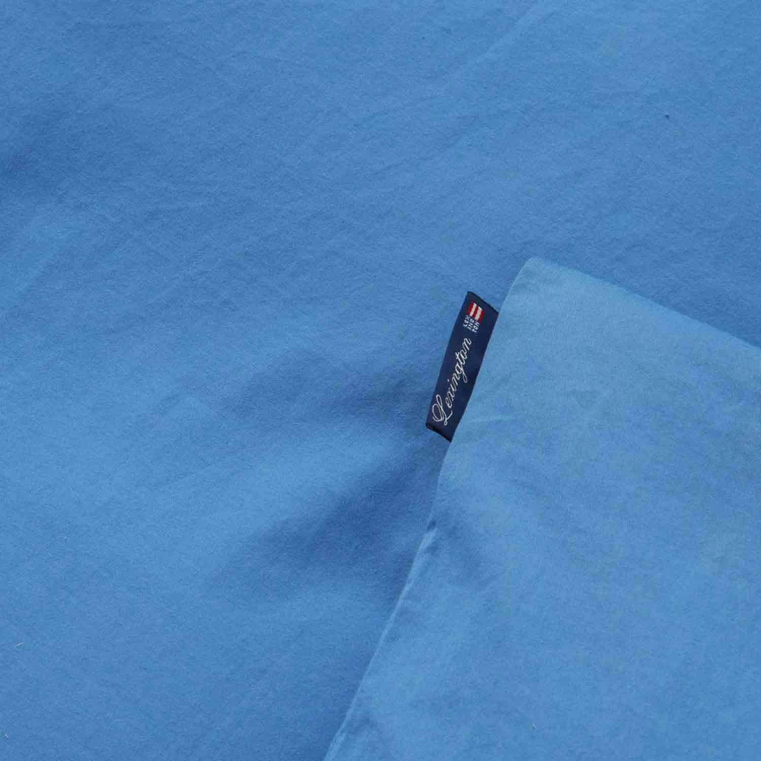 Lexington Washed Cotton Bettdeckenbezug 150x210 Cm, Blau – Bild 2