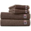 Lexington Original Handtuch Tan / Dunkelgrau Melange, 50x70 Cm