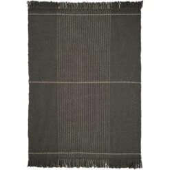 Linie Design Awakened Mind Wollteppich 200x300 Cm, Charcoal