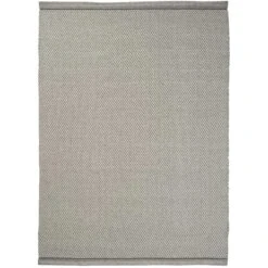 Linie Design Dawn Light Wollteppich 170x240 Cm, Grau/Moos