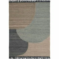 Linie Design Eik Wollteppich 170x240 Cm, Charcoal