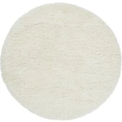 Linie Design Vantaa Wollteppich Weiß, Ø200 Cm