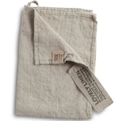 Lovely Gästehandtuch Leinen 35x50 Cm, Natural Beige