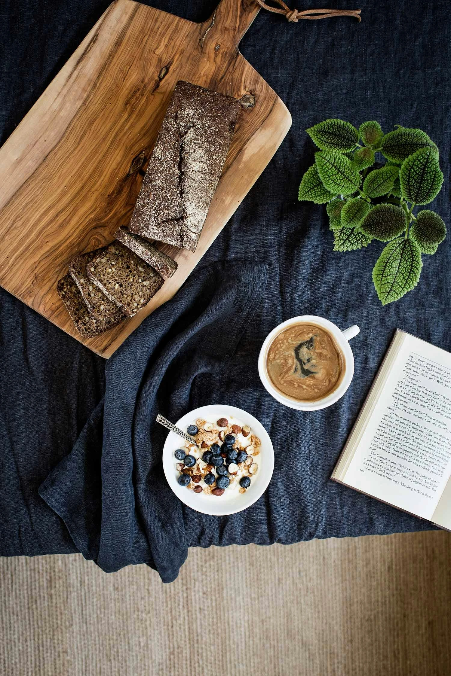 Lovely Tischdecke 145x250 Cm, Dunkelgrau – Bild 4