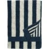 Marimekko Kaksi Raitaa Handtuch Sand / Dunkelblau, 50x70 Cm
