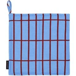 Marimekko Pieni Tiiliskivi Topflappen, Hellblau/Braun