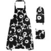 Marimekko Unikko Schürze + Ofenhandschuh + Topflappen