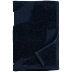 Marimekko Unikko Gästehandtuch 30x50 Cm, Dunkelblau