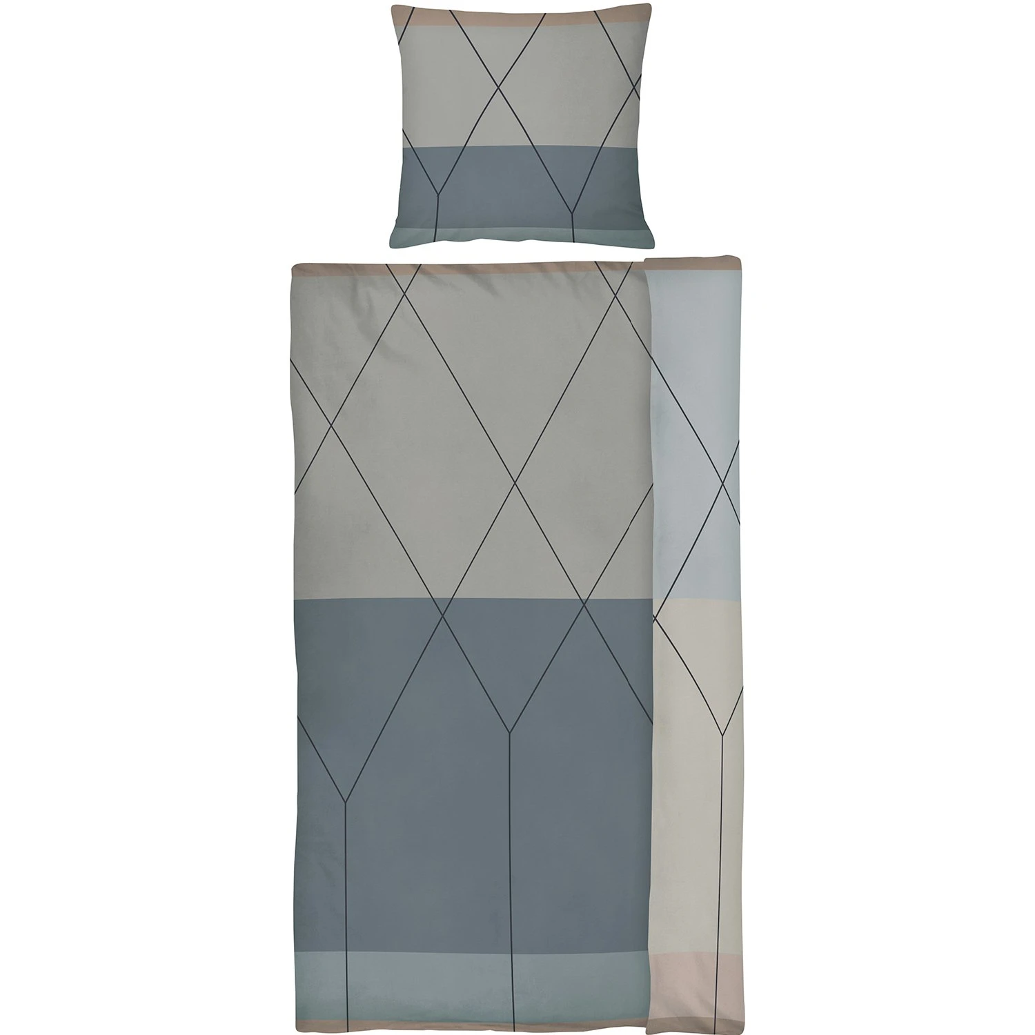 Mette Ditmer Linea Bettwäscheset Grau, 140x200 Cm