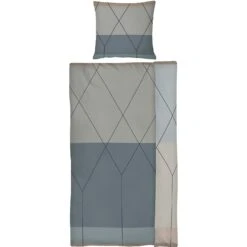 Mette Ditmer Linea Bettwäscheset Grau, 200x220 Cm