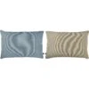Mette Ditmer RIBBON Zierkissen 60x40 Cm, Baby Blue / Light Grey