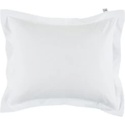 Mille Notti Satina Kissenbezug Öko Weiß, 50x60 Cm