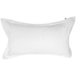 Mille Notti Satina Kissenbezug Öko Weiß, 50x90 Cm