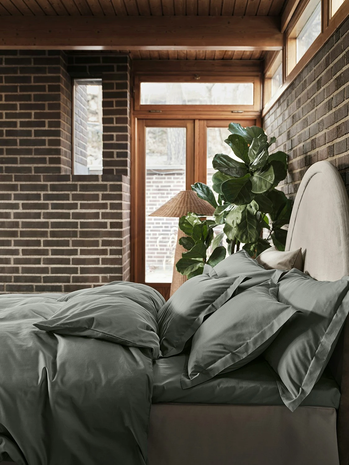 Mille Notti Satina Kissenbezug Grün, 50x60 Cm – Bild 3