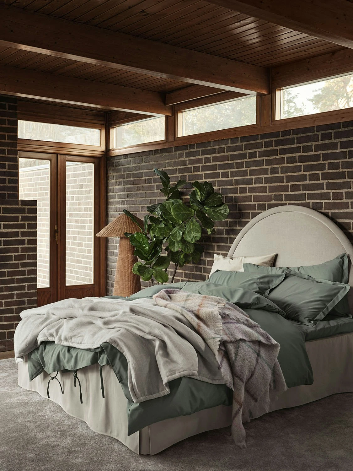 Mille Notti Satina Kissenbezug Grün, 50x60 Cm – Bild 4