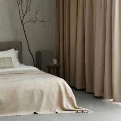 Hotel-Verdunkelungsvorhang Doppelt Breite, Nude-beige, 290x250 Cm