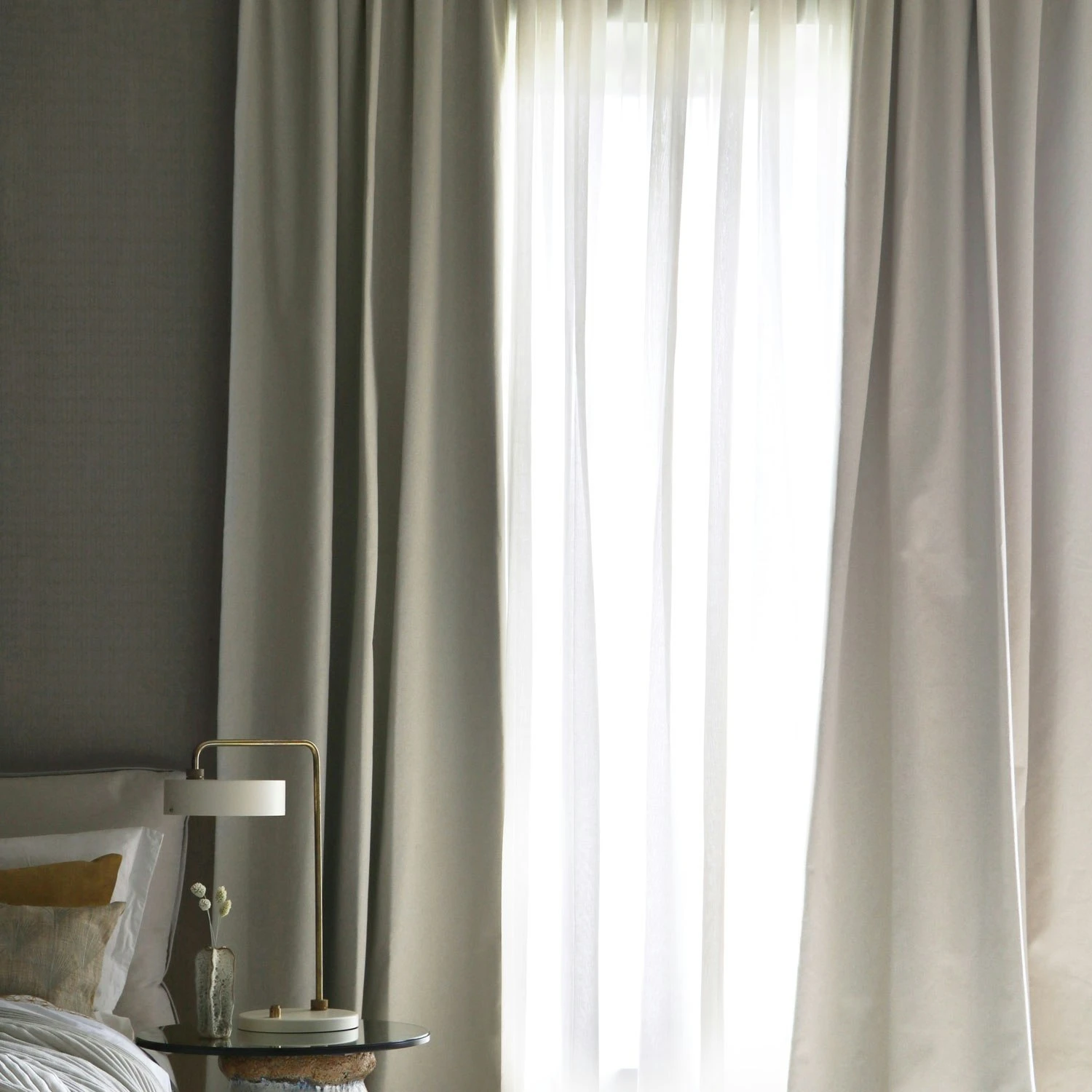 Shelby Blackout-Vorhang Natur, 135x290 Cm