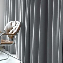 Wales Vorhang 250x140, Grau