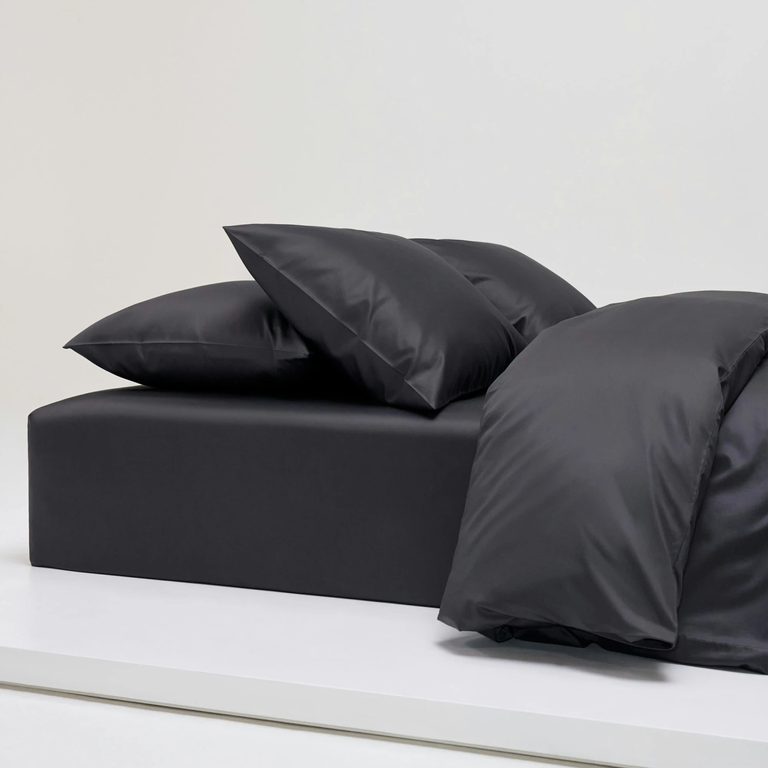 Shade Spannbetttuch Anthrazitgrau, 105x200 Cm – Bild 2